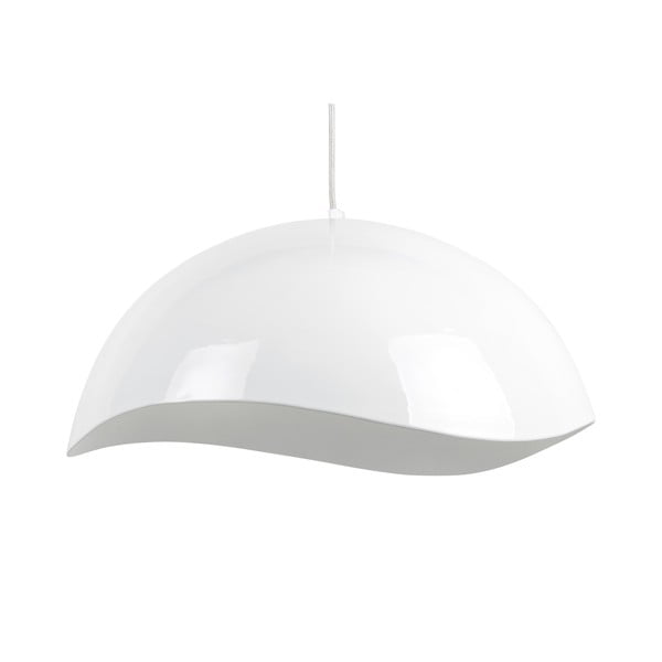 Bílé závěsné svítidlo s kovovým stínidlem ø 50 cm Waved – Leitmotiv