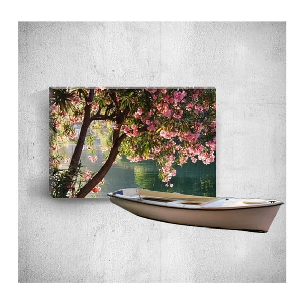 Nástěnný 3D obraz Mosticx Boat On River, 40 x 60 cm
