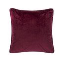 Tmavě fialový polštář Tiseco Home Studio Velvety, 45 x 45 cm