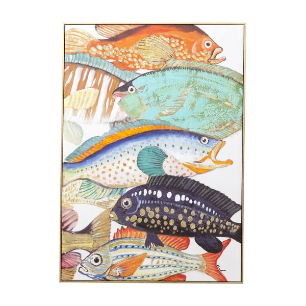Obraz Kare Design Touched Fish Meeting II., 100 x 75 cm