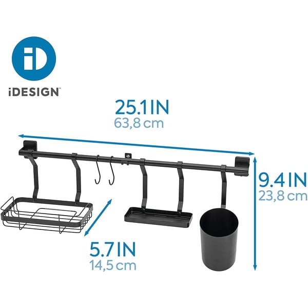 Černý nástěnný organizér iDesign Austin-image-1