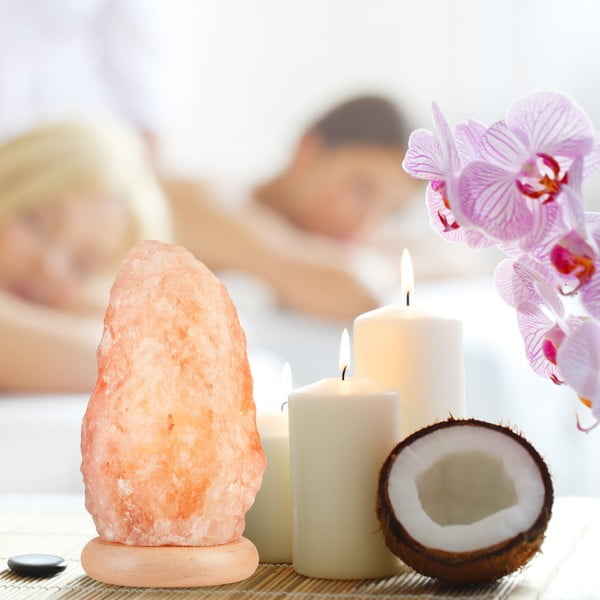 Oranžová solná lampa, výška 26 cm Sally – LAMKUR-image-2