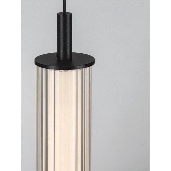 Matně černé hliníkové LED stmívatelné závěsné svítidlo se skleněným stínidlem ø 6,5 cm Glovia – Nova Luce-image-2