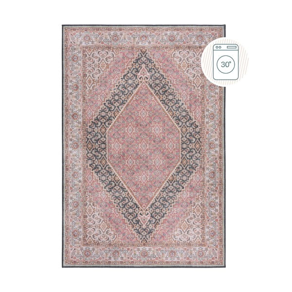 Růžový pratelný koberec 152x230 cm Briony Traditional – Flair Rugs