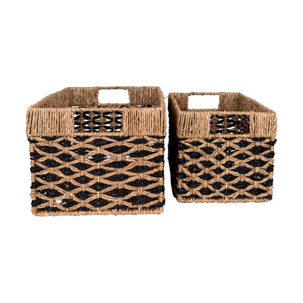 Košíky z mořské trávy v sadě 2 ks 25x40x21 cm Salar – House Nordic-image-3