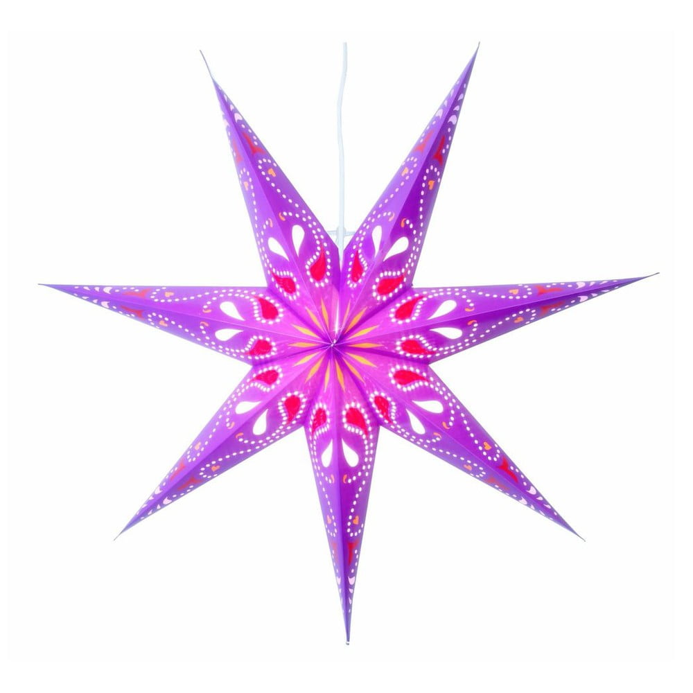 Závěsná svítící hvězda Siri Purple, 70 cm