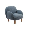 Modré dětské křesílko z textilie bouclé Rocky – Vipack