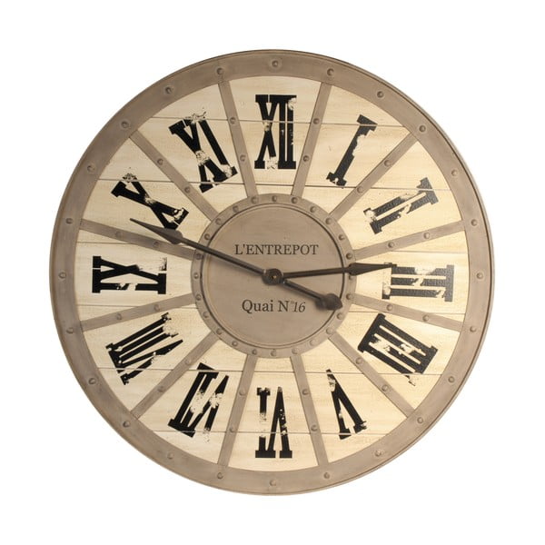 Nástěnné hodiny Antic Line Quai, ⌀ 93 cm