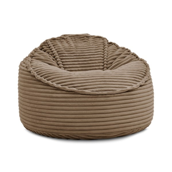 Hnědý manšestrový sedací vak Socrate – Bobochic Paris-image-3