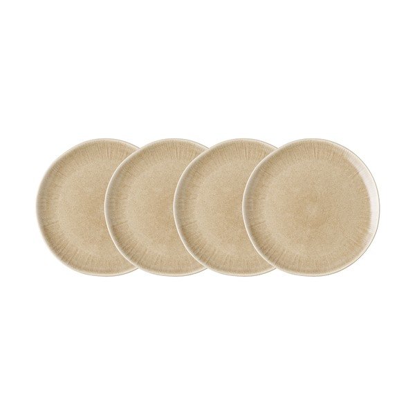 Béžové talíře v sadě 4 ks z kameniny ø 27 cm Viola – House Nordic