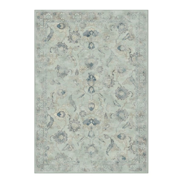 Světle modrý koberec ze směsi viskózy a bavlny Safavieh Serafina Vintage 200 x 279 cm