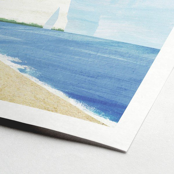 Plakát 30x40 cm Etretat Cliffs - Travelposter-image-1