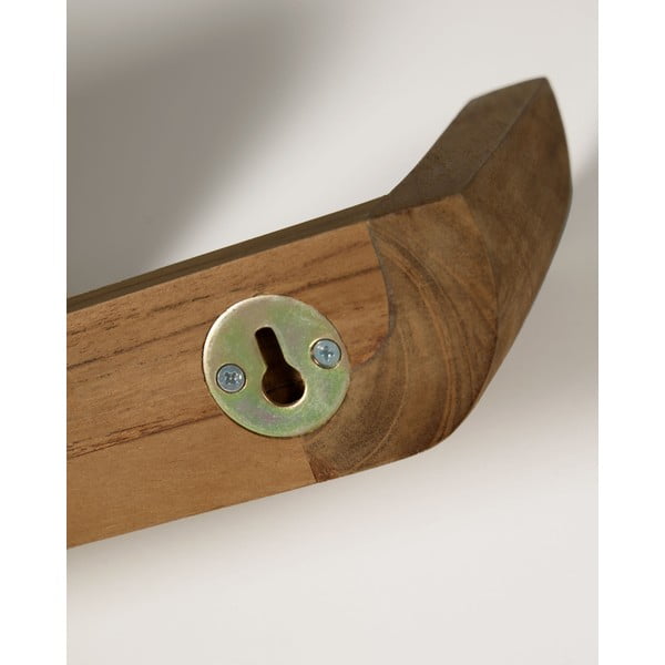 Police z teakového dřeva v přírodní barvě v sadě 2 ks 50 cm Shamel – Kave Home-image-3