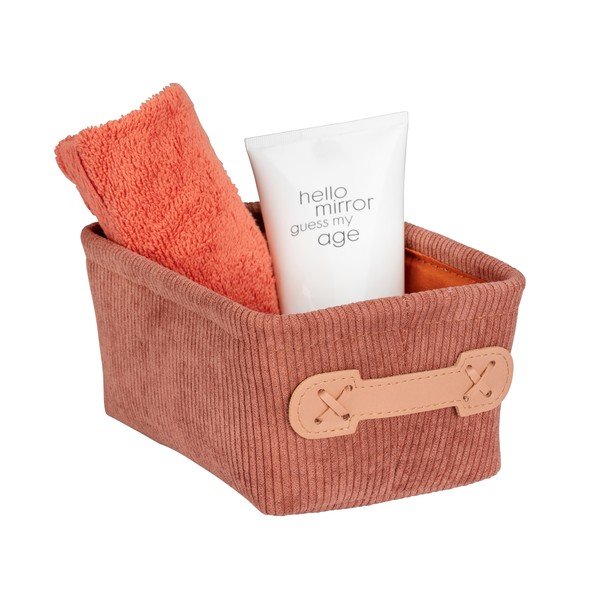 Růžový úložný box Wenko Anela, 19 x 9 cm-image-3