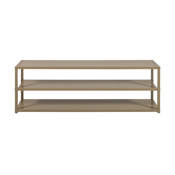 Taupe kovový TV stolek 120x40x35 cm Teun – WOOOD