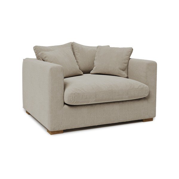 Krémové manšestrové křeslo Comfy – Scandic-image-2