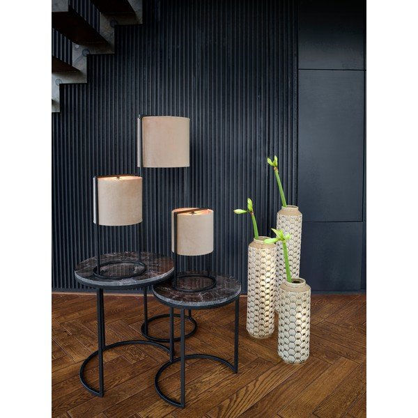 Černo-béžová stolní lampa (výška 35 cm) Santos – Light & Living-image-1
