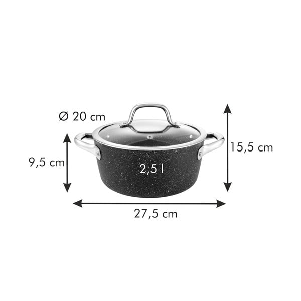 Hrnec s pokličkou s nepřilnavým povrchem na indukci 2.5 l President – Tescoma-image-2