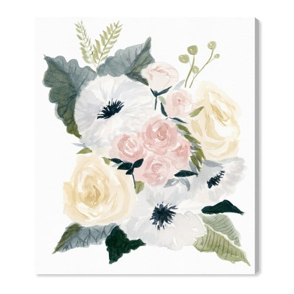 Obraz Oliver Gal Pastel Florals, 35 x 40 cm 