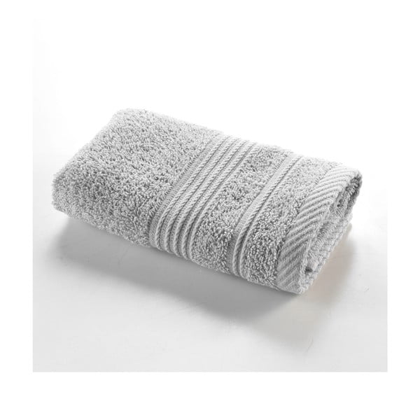 Světle šedý froté bavlněný ručník 30x50 cm Tendresse – douceur d'intérieur