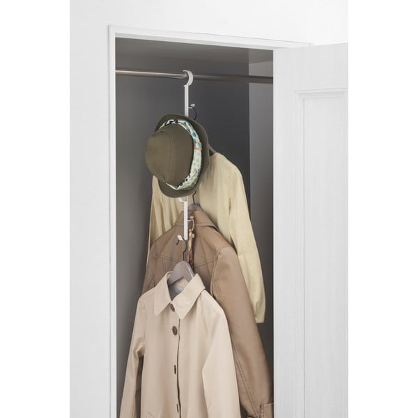 Bílý závěsný věšák do šatníku Yamazaki Tower-image-1