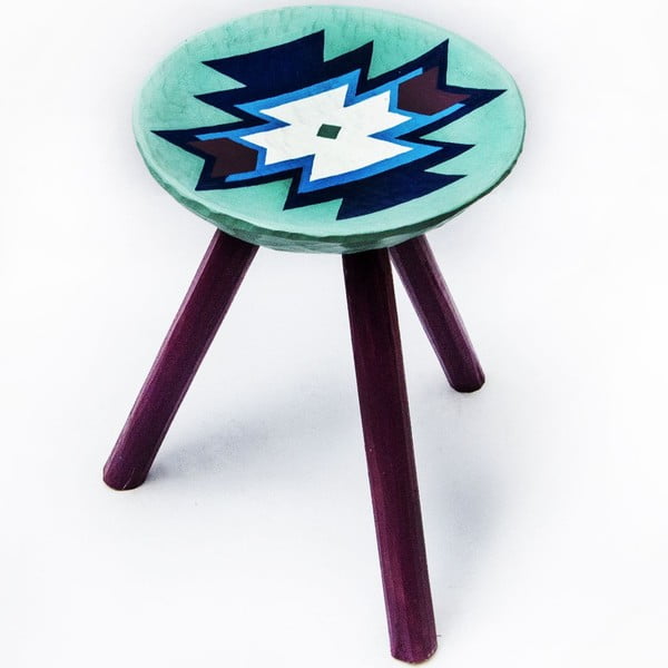 Ručně malovaná stolička Biertan, 38 cm