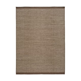 Hnědý vlněný koberec Universal Kiran Liso, 80 x 150 cm