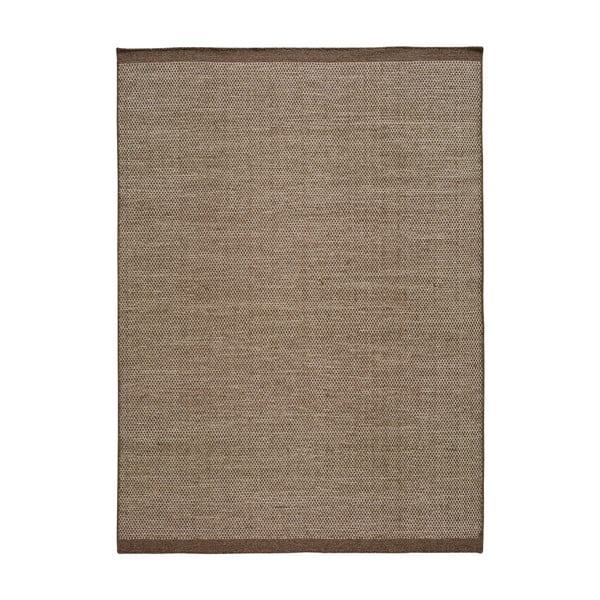Hnědý vlněný koberec Universal Kiran Liso, 120 x 170 cm