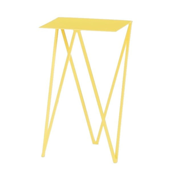 Žlutý odkládací stolek &New Twin