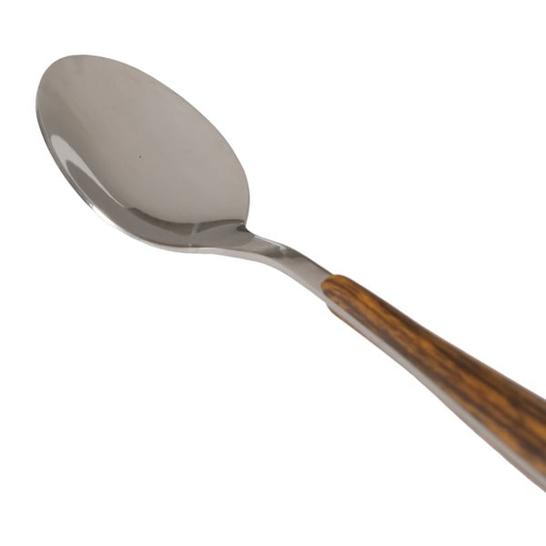 Nerezový příbor v hnědé a stříbrné barvě 24 ks – Ixia-image-4