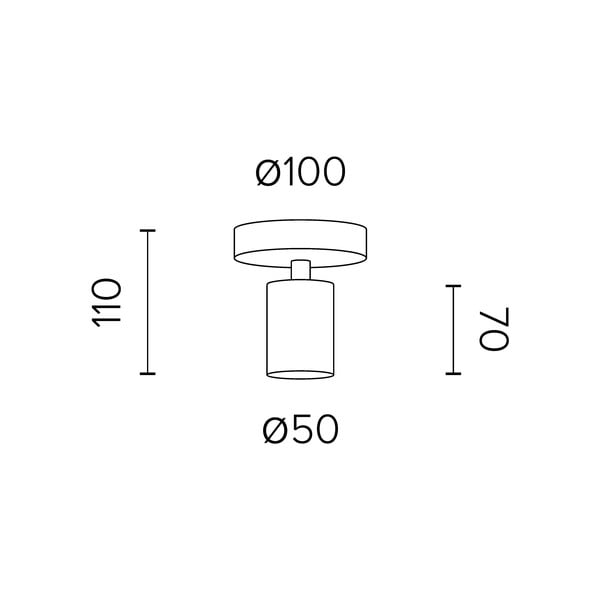Bílé stropní svítidlo Sotto Luce Cero-image-2