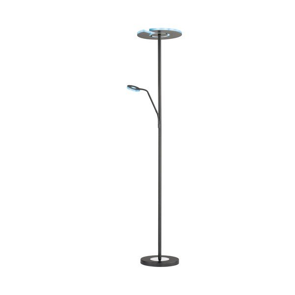 Černá LED stmívatelná stojací lampa (výška 180 cm) Dent – Fischer & Honsel-image-4