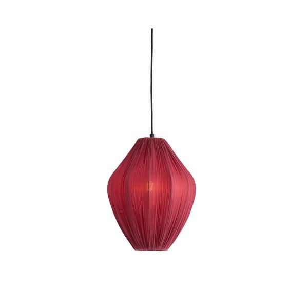 Vínové závěsné svítidlo s textilním stínidlem ø 12 cm Verita – Light & Living-image-2