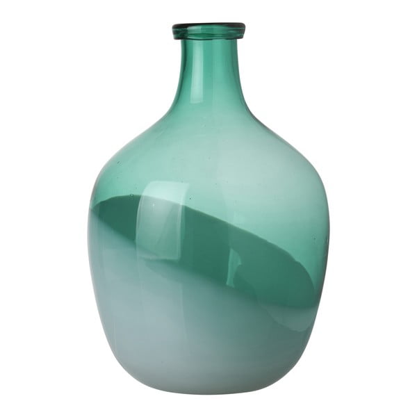 Zelená váza Athezza Bicolour, výška 29 cm