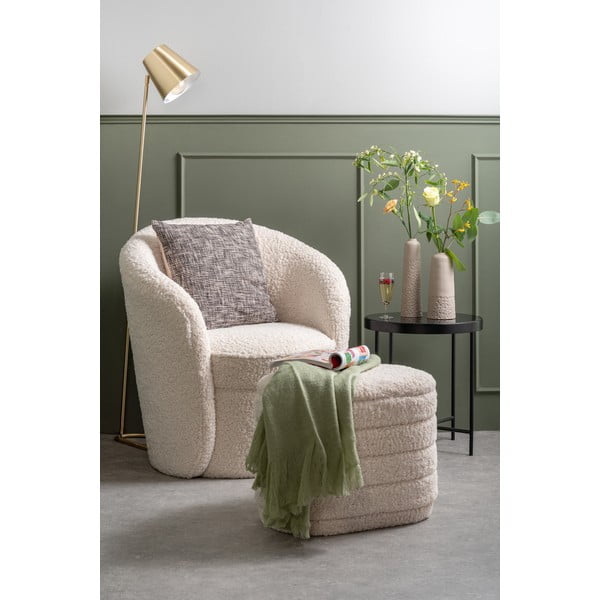 Bílé křeslo Leitmotiv Cuddly-image-1