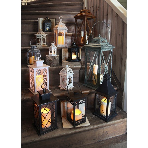 LED lucerna Lantern 37 cm, černá-image-1
