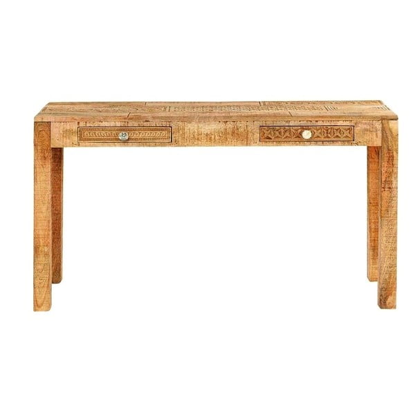 Konzolový stolek z masivního mangového dřeva Massive Home Ella