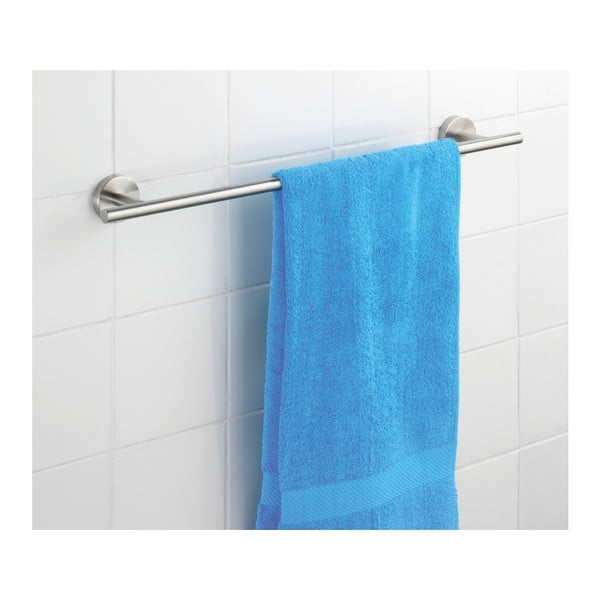 Nástěnný držák na ručníky z nerezové oceli v matně stříbrné barvě Bosio – Wenko-image-1