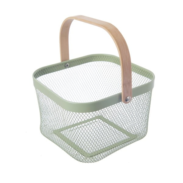 Drátěný kovový košík 24,5x24,5x30 cm Greenish – Orion-image-4