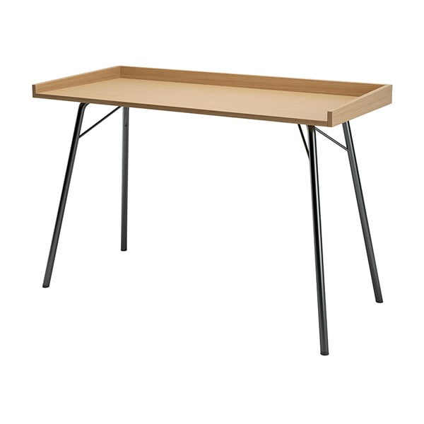 Pracovní stůl s deskou v dubovém dekoru 52x115 cm Rayburn – Woodman-image-2