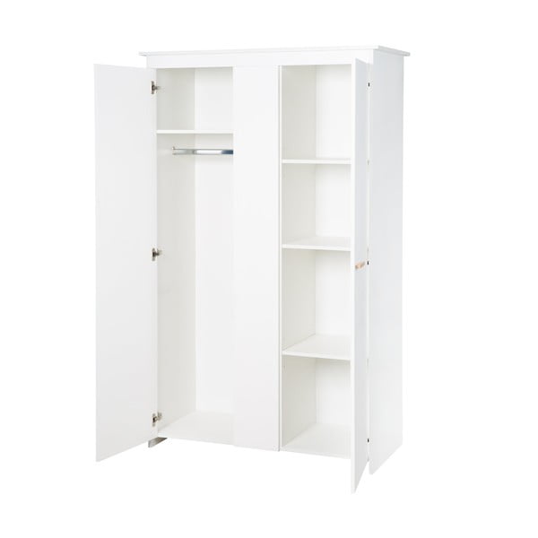 Bílá dětská šatní skříň 119x190x52 cm Anton – Roba-image-4
