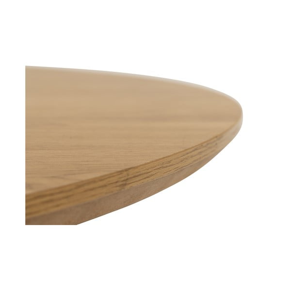 Kulatý konferenční stolek s deskou v dubovém dekoru ø 80 cm Yale - Actona-image-3