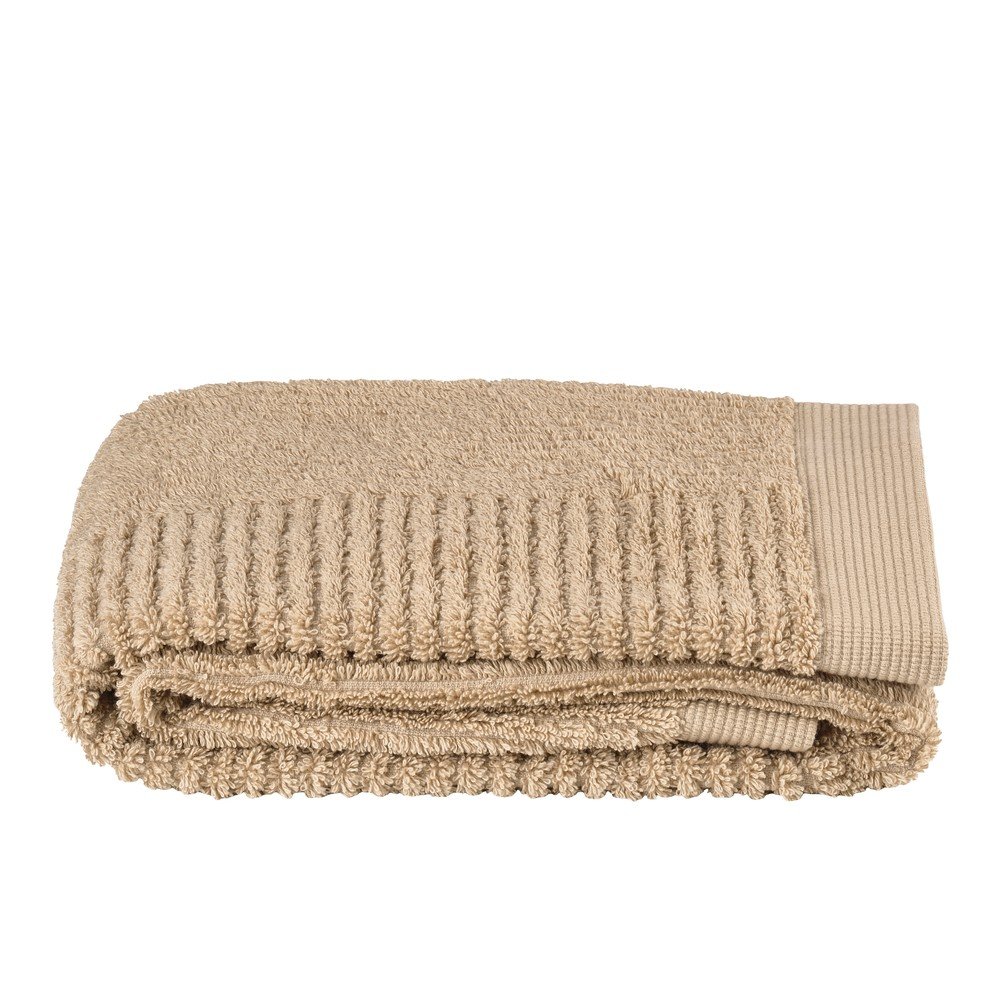 Beige cotton terry towel 50x100 cm Classic – Zone