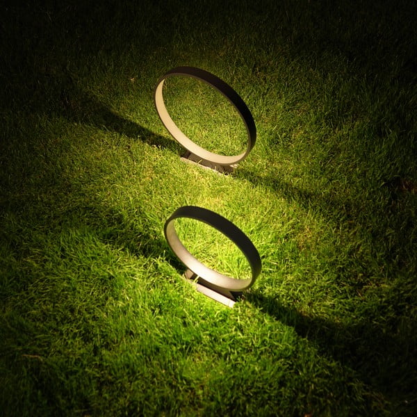 Černá stojací lampa SULION Nala, ø 40 cm-image-2