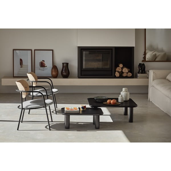 Sada 2 černých odkládacích stolků Teulat Nest-image-3