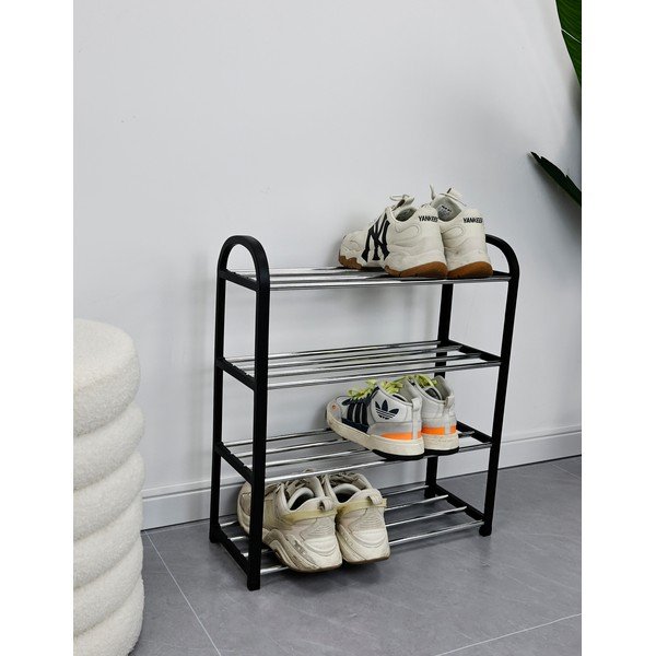 Černý plastový stojan na boty 50,5x57x19 cm Hallfrid – Yes Everyday-image-1