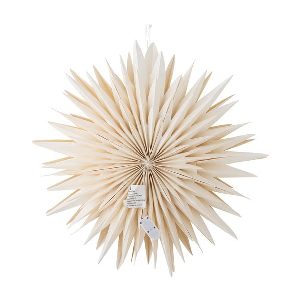 Bílá závěsná světelná dekorace ø 50 cm Elijas – Bloomingville-image-3