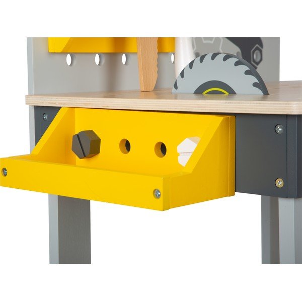 Dětský dřevěný pracovní stůl s nářadím Legler Miniwob-image-4