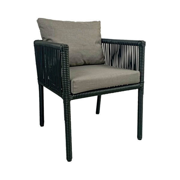 Šedý zahradní jídelní set z umělého ratanu pro 6 Vera 2 – Floriane Garden-image-3