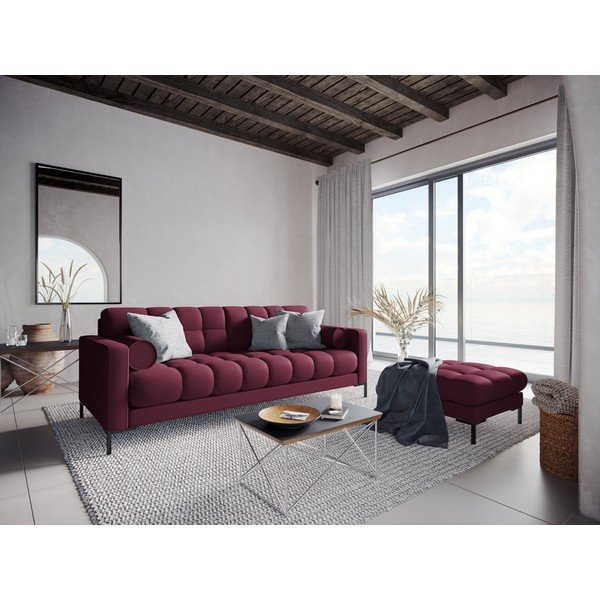 Tmavě červená podnožka Cosmopolitan Design Bali, 60 cm-image-4